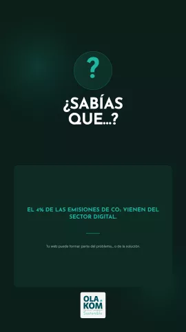 ¿Sabías que el sector digital emite el 4% del CO2?